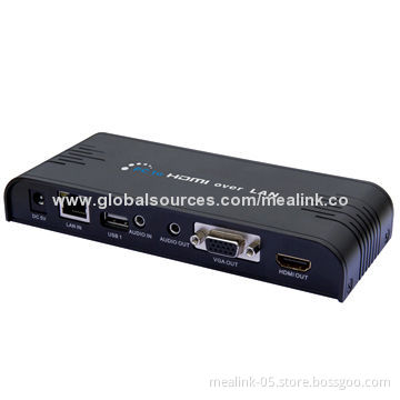 PC to HDMI Over LAN Converter, USB or RJ45 to HDMI Extender Over IP Network